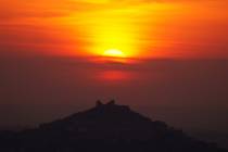 Rocca di Montecelio al tramonto foto di Claudio Cardillo