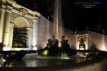 Villa d'Este di notte Tivoli. Fontana dei draghi. Le splendite fontane della villa di Tivoli fotografate da Damiano Graziani