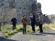 Il Sindaco Eligio Rubeis visita per la prima volta la Rocca di Montecelio