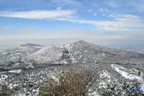 Neve, Poggio Cesi e Sant'Angelo Romano visti da Montecelio - Foto di Damiano Graziani